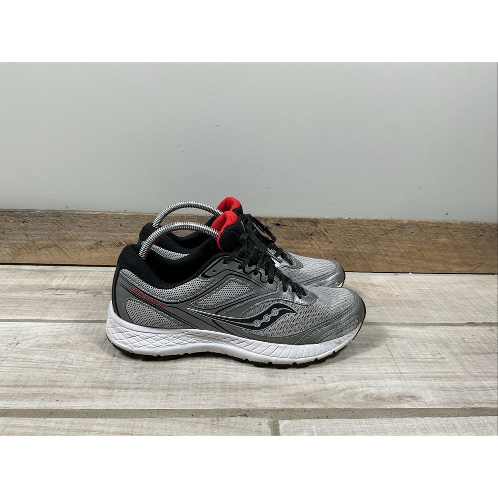 Saucony Versafoam Cohesion‎ 12 Silver/Red Mens Size 9.5